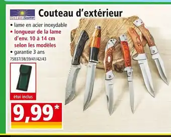 Norma Solax-Sunshine Couteau d’extérieur offre