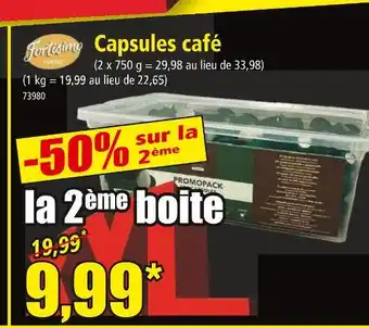 Norma Fortisimo Capsules café offre