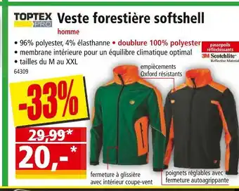 Norma TOPTEX PRO Veste forestière softshell offre