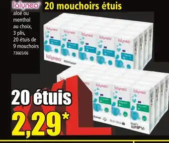 Norma lalynea 20 mouchoirs étuis offre