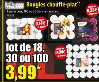 Norma bella casa Bougies chauffe-plat offre