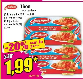 Norma Saupiquet Thon sauce catalane offre