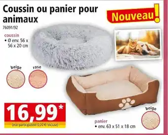 Norma Coussin ou panier pour animaux offre