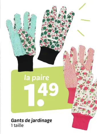 Wibra Gants de jardinage offre