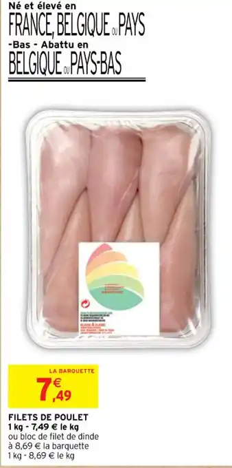 Intermarché Contact FILETS DE POULET offre