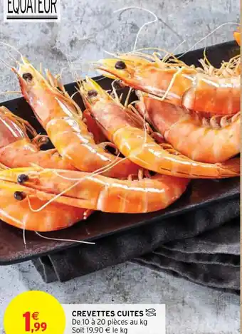 Intermarché Contact CREVETTES CUITES offre