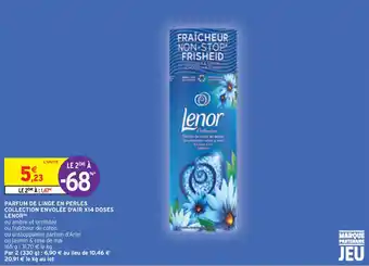 Intermarché Contact PARFUM DE LINGE EN PERLES COLLECTION ENVOLÉE D'AIR X14 DOSES LENOR(b) offre