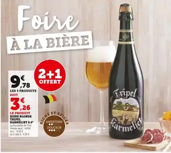 U Express BIERE BLONDE TRIPEL KARMELIET 8.4° offre