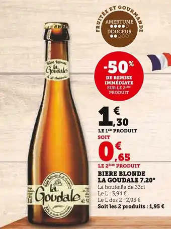BIERE BLONDE LA GOUDALE 7.20°