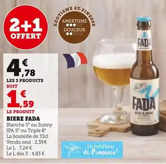 U Express BIERE FADA offre