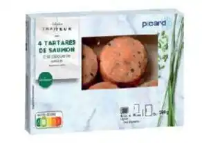 Picard 4 tartares de saumon à la ciboulette offre