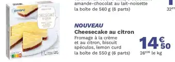 Picard Cheesecake au citron offre