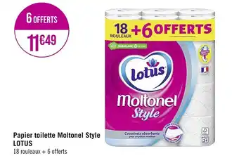 Papier toilette Moltonel Style LOTUS