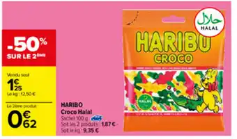 Carrefour Haribo Croco Halal offre