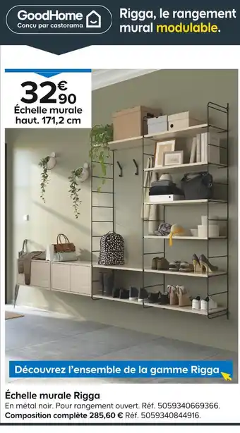 Castorama GoodHome Échelle murale Rigga offre