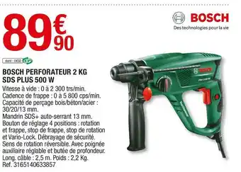 Bosch perforateur 2 kg sds plus 500 w