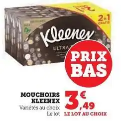 Hyper U Kleenex - mouchoirs offre