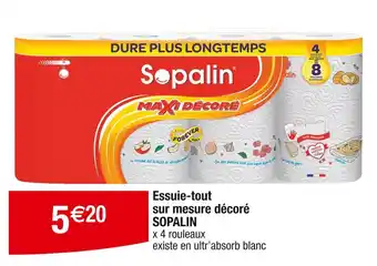 Cora x Carrefour SOPALIN Essuie-tout sur mesure décoré offre