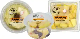 Carrefour CARREFOUR LE MARCHÉ SUR TOUS LES FRUITS FRAIS DÉCOUPÉS offre