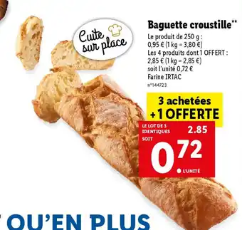 Lidl Baguette croustille** offre