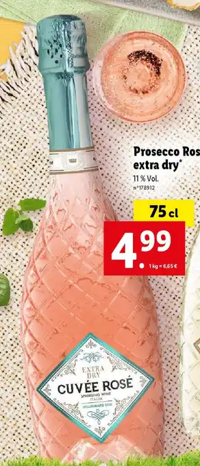 Lidl Prosecco Rosé extra dry* offre