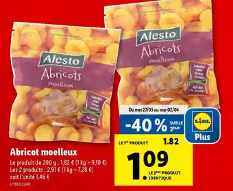 Lidl Abricot moelleux offre