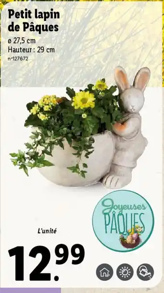 Lidl Petit lapin de Pâques offre