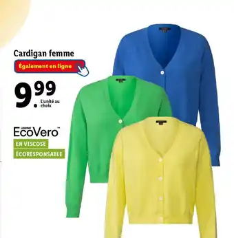 Lidl Cardigan femme offre