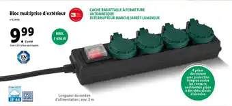 Lidl Bloc multiprise d'extérieur offre