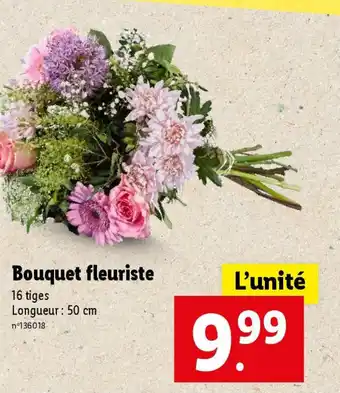 Lidl Bouquet fleuriste offre