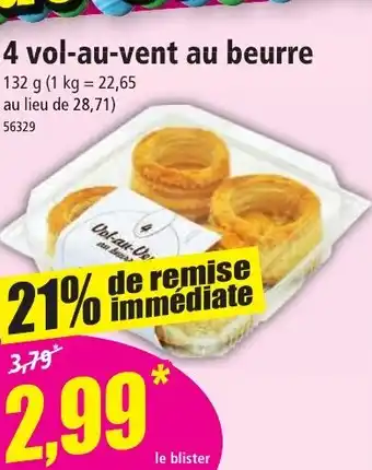 Norma 4 vol-au-vent au beurre offre