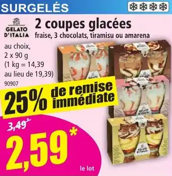 Norma 2 coupes glacées offre