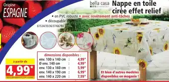 Norma Nappe en toile cirée effet relief offre