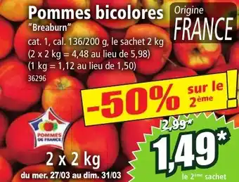 Norma Pommes bicolores "Breaburn" offre