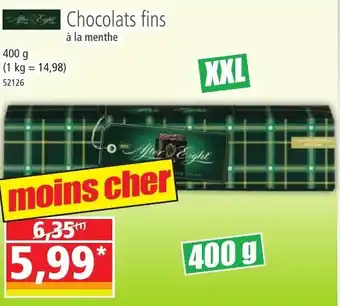 Norma Chocolats fins à la menthe offre