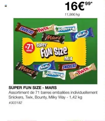 Costco SUPER FUN SIZE - MARS offre