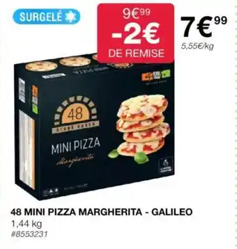 Costco 48 MINI PIZZA MARGHERITA - GALILEO 1,44 kg #8553231 offre