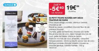 Costco 48 PETIT FOURS SUCRÉS ART DÉCO TRAITEUR DE PARIS offre