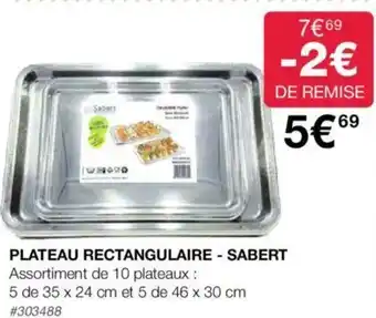 PLATEAU RECTANGULAIRE - SABERT