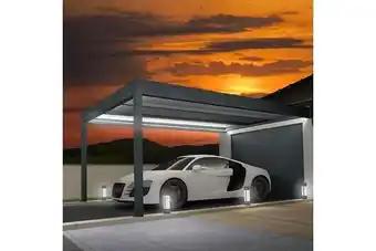 Bricomarché Carport isotoit MODERN Gris anthracite 6,26x3,00m + LED offre