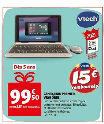 Auchan Genio, Mon Premier Vrai Ordi ! offre