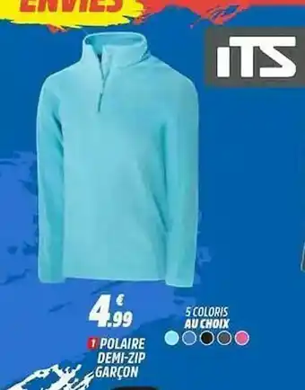 Intersport Polaire Demi-zip Garçon offre