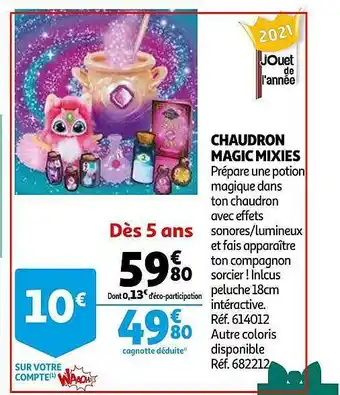 Auchan Chaudron Magic Mixies offre