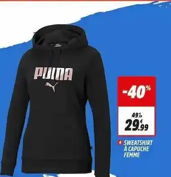 Intersport Sweatshirt à Capuche Femme offre