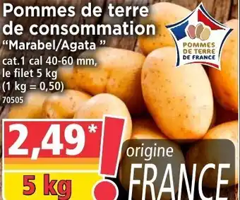 Norma Pommes de terre de consommation "marabel/agata" offre