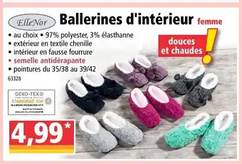 Ballerines d'intérieur