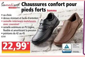 Norma Chaussures confort pour pieds forts offre