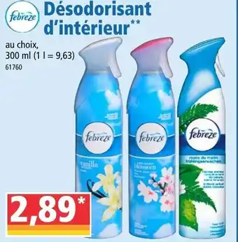 Norma Désodorisant d'intérieur offre