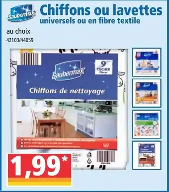 Chiffons ou lavettes