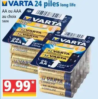 Norma 24 Piles long life offre